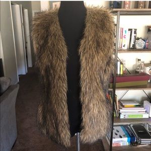 Faux fur vest